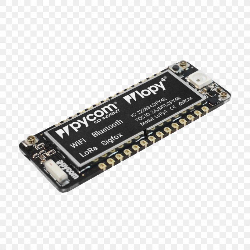 Microcontroller MicroPython Lorawan Electronics Wi-Fi, PNG, 1000x1000px, Microcontroller, Circuit Component, Computer Data Storage, Computer Network, Data Storage Device Download Free
