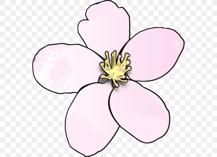 Watercolor Pink Flowers, PNG, 576x595px, Watercolor, Cut Flowers, Floral Design, Flower, Herbaceous Plant Download Free
