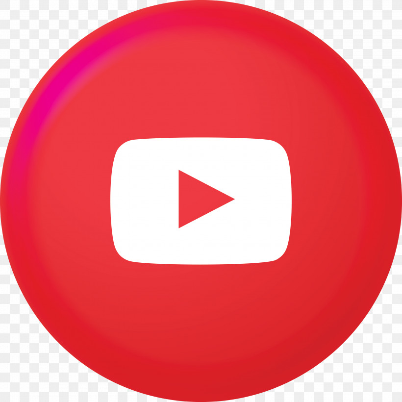 Youtube Logo Icon, PNG, 3000x3000px, Youtube Logo Icon, Blog, Circle, Logo, Social Media Download Free