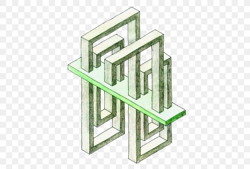 Penrose Triangle Impossible Object Drawing Optical Illusion, PNG, 555x555px, Penrose Triangle, Art, Artist, Drawing, Furniture Download Free