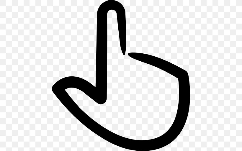 Computer Mouse Cursor Pointer Clip Art, PNG, 512x512px, Computer Mouse, Area, Black And White, Cursor, Finger Download Free