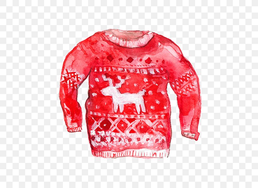 Stock Illustration Christmas Jumper Christmas Day Sweater, PNG, 600x600px, Christmas Jumper, Christmas Day, Outerwear, Party, Red Download Free