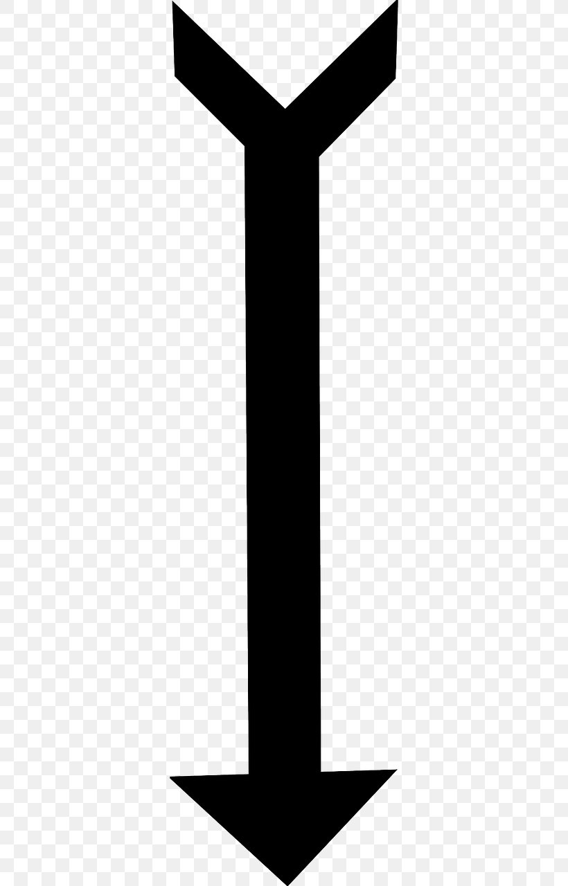 Arrow Black And White Clip Art, PNG, 640x1280px, Black And White, Black, Bow, Sign, Symbol Download Free