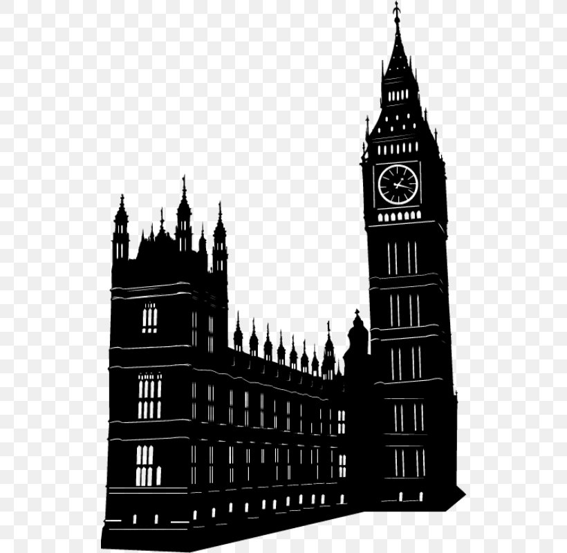 Big Ben Statue Of Liberty City Of London Landmark Tower, PNG, 800x800px, Big Ben, Black And White, Building, City Of London, Clock Tower Download Free
