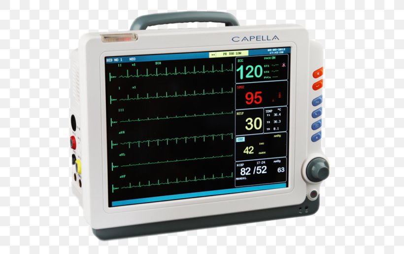Cardiac Monitoring Medical Equipment Display Device Defibrillation, PNG, 580x517px, Monitoring, Anesthesia, Cardiac Monitoring, Defibrillation, Defibrillator Download Free