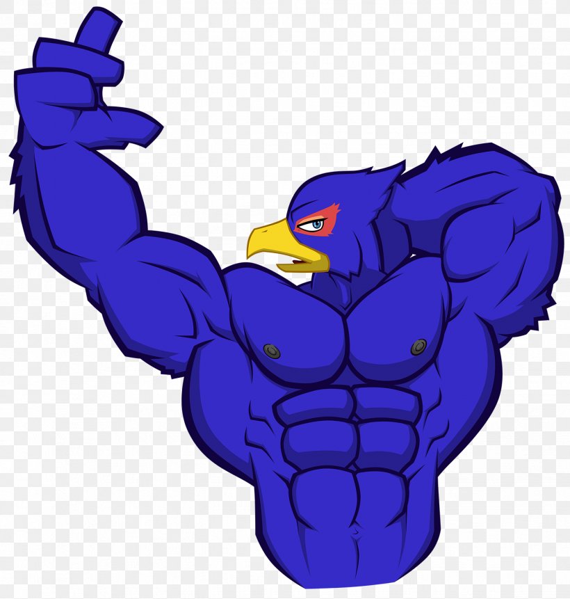 Muscle Falco Lombardi Bird Star Fox Wolf O'Donnell, PNG, 1427x1500px, Muscle, Art, Beak, Bird, Cobalt Blue Download Free