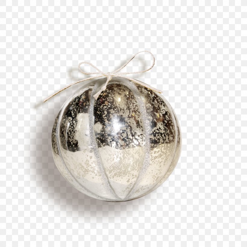 Christmas Ornament Silver Sphere, PNG, 1024x1024px, Christmas Ornament, Christmas, Christmas Decoration, Locket, Silver Download Free