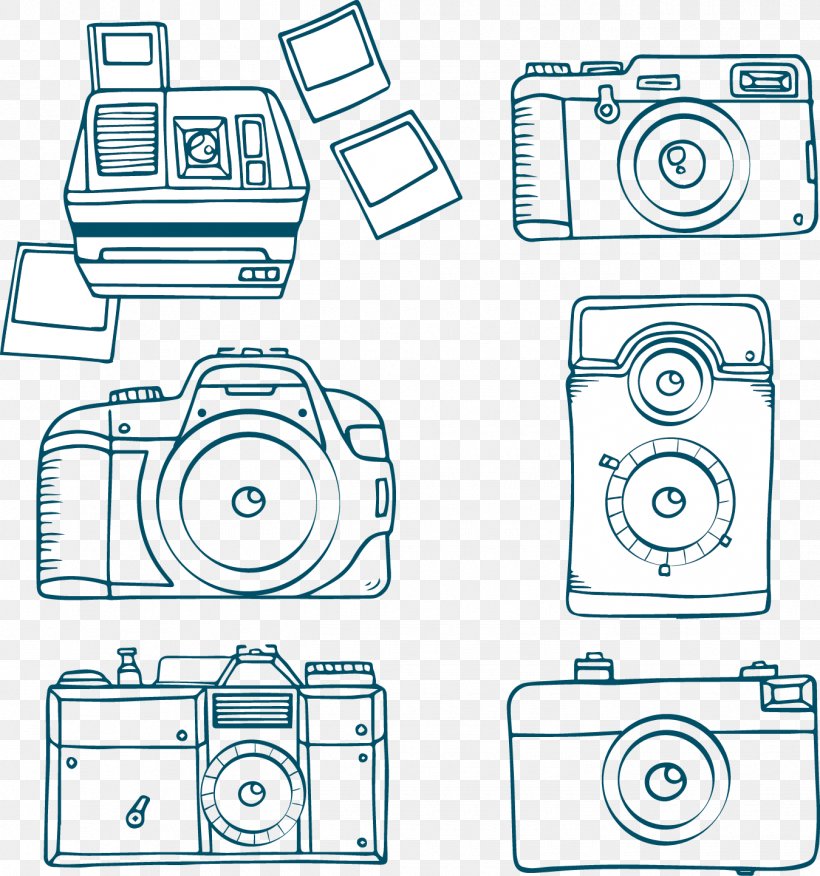 Paper Drawing Digital Camera, PNG, 1350x1443px, Paper, Area, Artwork, Black And White, Camera Download Free