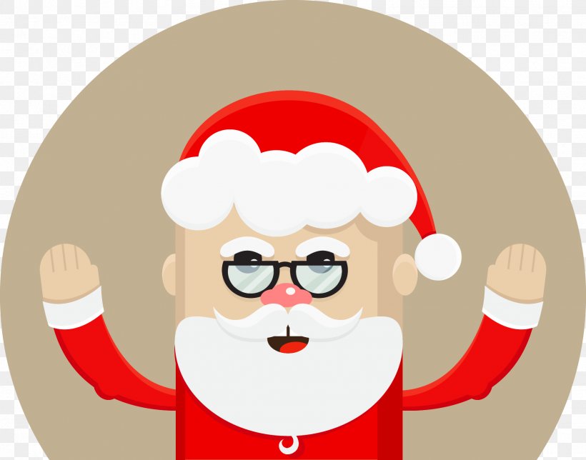 Santa Claus Christmas Glasses Illustration, PNG, 1864x1464px, Santa Claus, Animation, Art, Beard, Bonnet Download Free