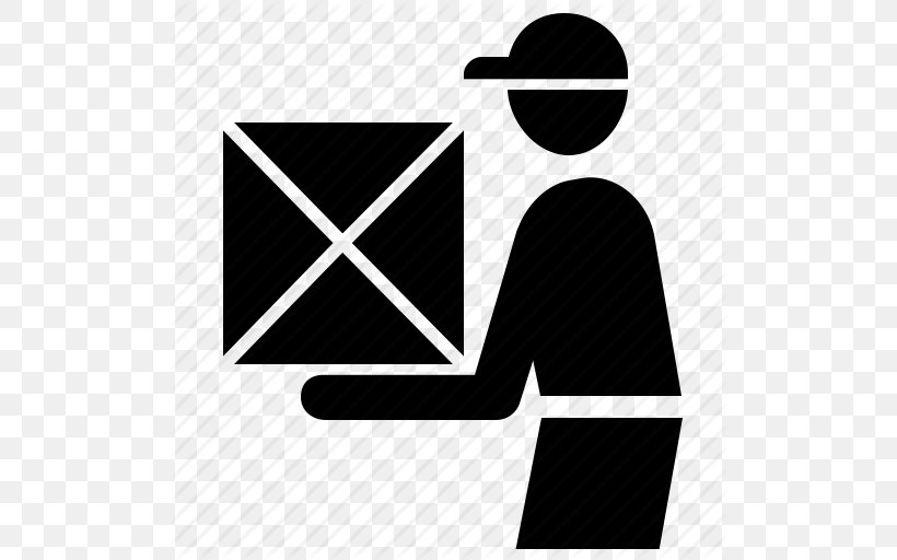 Mail Carrier Illustration, PNG, 512x512px, Mail Carrier, Black, Black And White, Brand, Courier Download Free