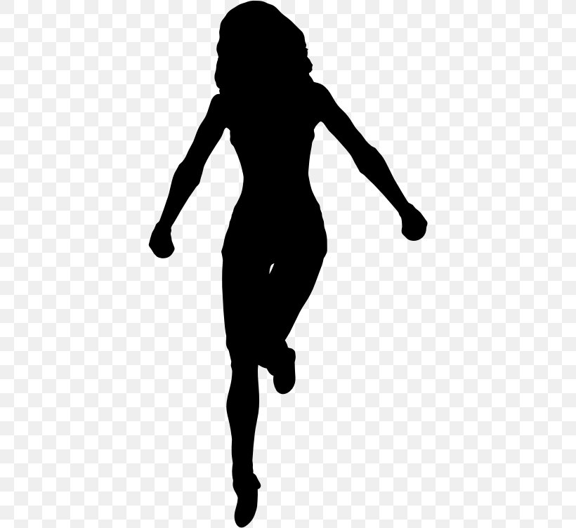 Silhouette Royalty-free Female, PNG, 398x752px, Silhouette, Black, Black And White, Female, Footwear Download Free