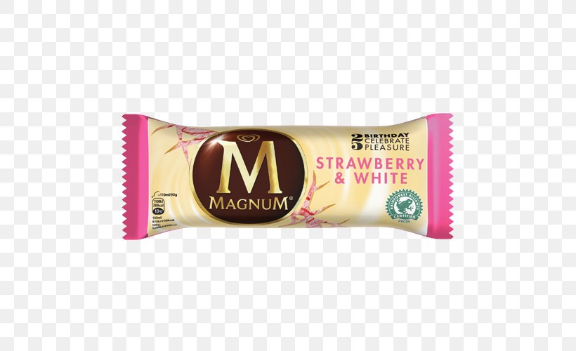 Ice Cream White Chocolate Magnum Wall's, PNG, 500x500px, Ice Cream, Calippo, Calorie, Caramel, Chocolate Download Free