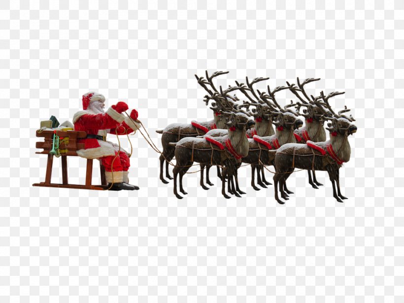 Santa Claus Reindeer Christmas, PNG, 960x720px, Santa Claus, Antler, Christmas, Christmas Ornament, Deer Download Free