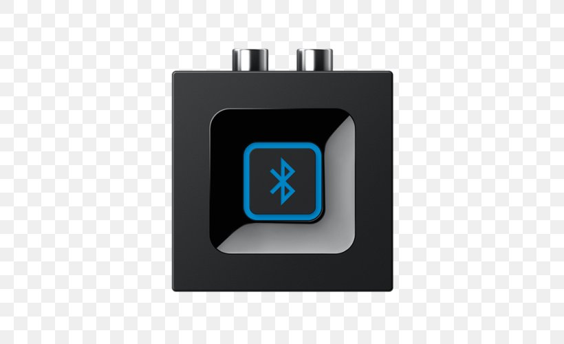 Logitech Bluetooth Audio Adapter Transmitter Wireless, PNG, 500x500px, Logitech Bluetooth Audio Adapter, Adapter, Audio, Bluetooth, Electric Blue Download Free