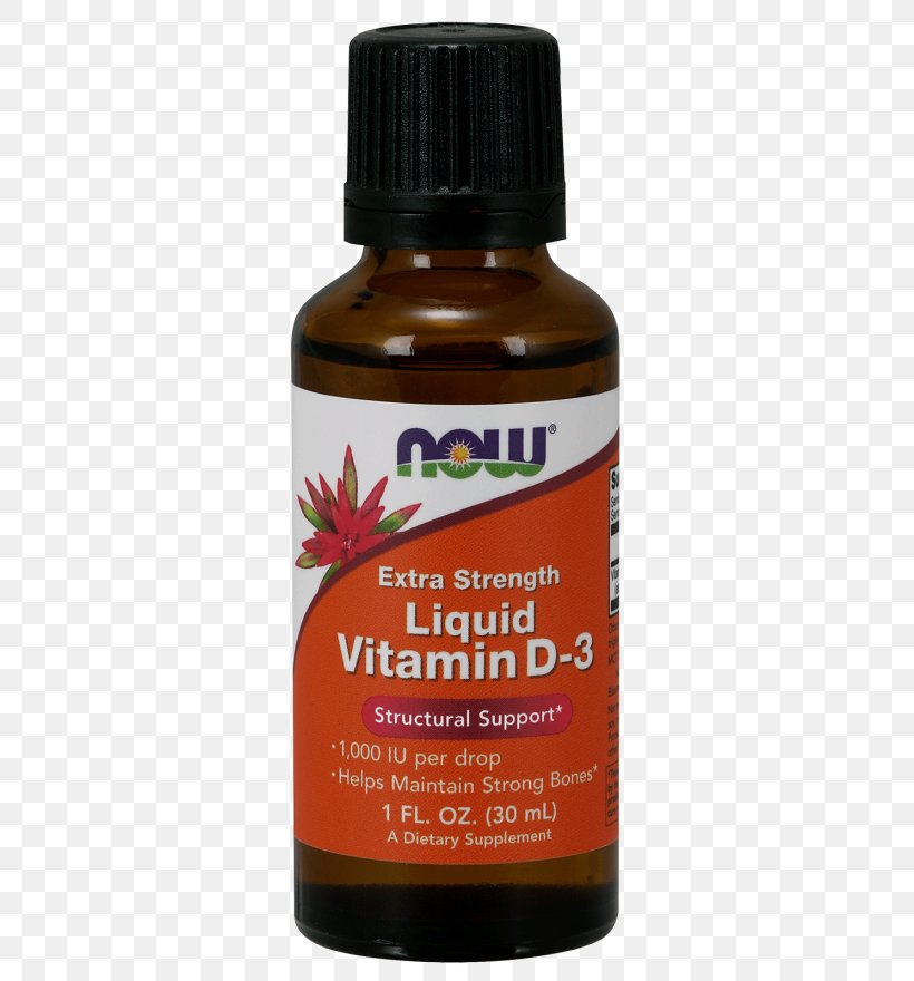 NOW Foods Liquid Vitamin D3 Extra Strength Cholecalciferol, PNG, 354x880px, Vitamin, Cholecalciferol, Flavor, Fluid Ounce, International Unit Download Free