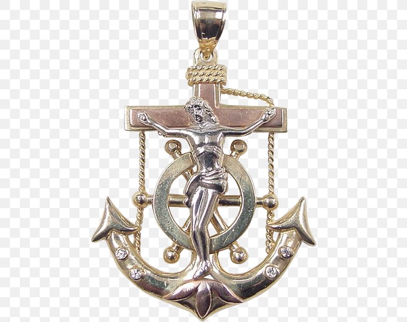 Cross Necklace Locket Charms & Pendants, PNG, 650x650px, Cross Necklace, Anchor, Anchored Cross, Brass, Chain Download Free