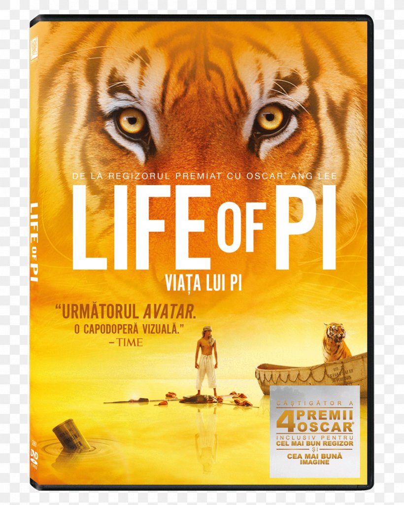 Life Of Pi Blu-ray Disc DVD Ultra HD Blu-ray Book, PNG, 907x1134px, 4k Resolution, Life Of Pi, Advertising, Ang Lee, Bluray Disc Download Free