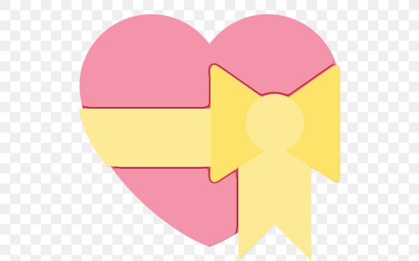Pink Heart Clip Art Yellow Material Property, PNG, 512x512px, Watercolor, Heart, Magenta, Material Property, Paint Download Free