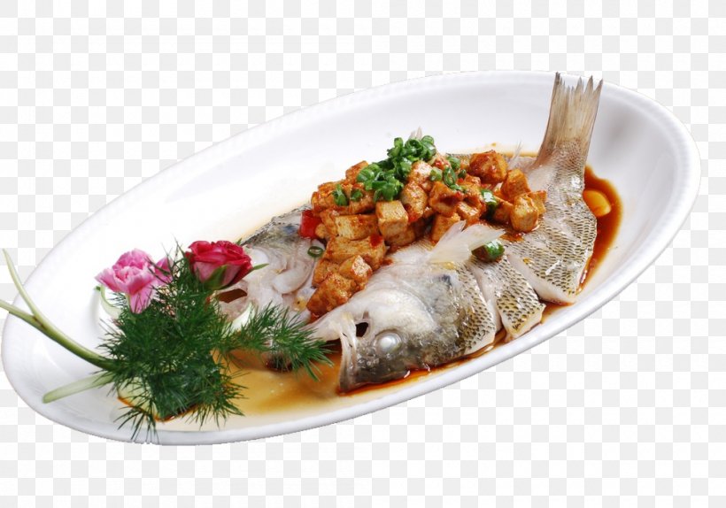 Mapo Doufu Fish Braising Seafood Bass, PNG, 1000x700px, Mapo Doufu, Bass, Braising, Cuisine, Dish Download Free