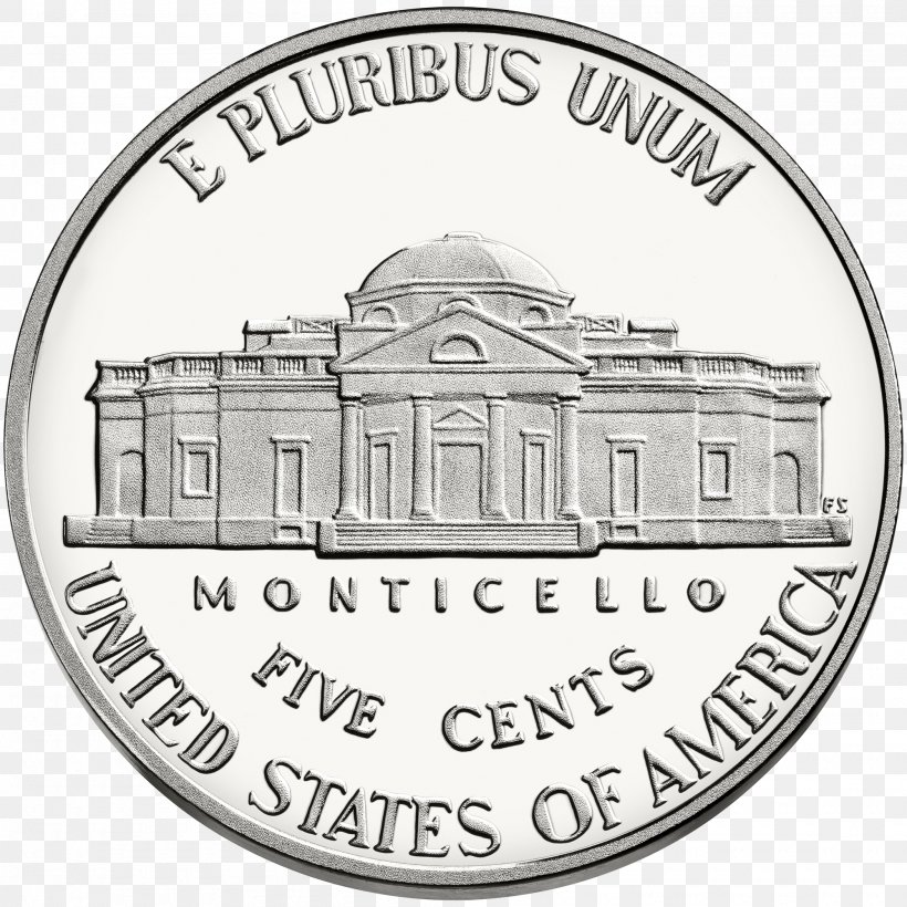 Monticello Jefferson Nickel Coin Buffalo Nickel, PNG, 2000x2000px, Monticello, Area, Black And White, Brand, Buffalo Nickel Download Free