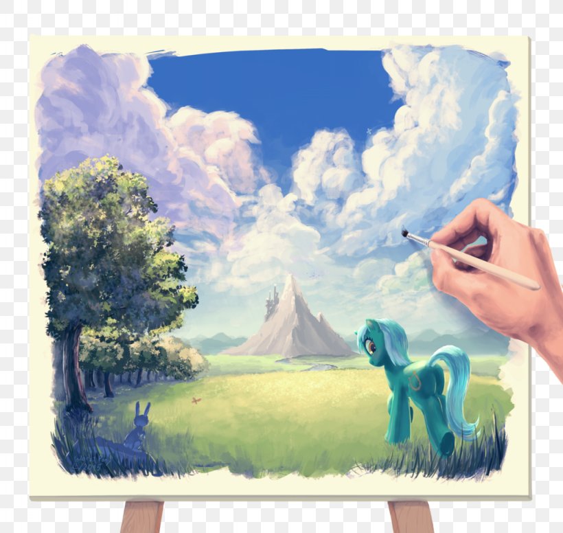 Pony Painting Twilight Sparkle Pinkie Pie Rainbow Dash, PNG, 1024x970px, Pony, Acrylic Paint, Art, Artwork, Cloud Download Free