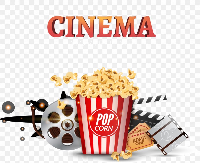 Popcorn Cinema Clapperboard Banner, PNG, 2200x1796px, Popcorn, Banner, Brand, Cinema, Clapperboard Download Free