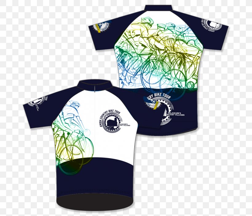 T-shirt Jenn Wells Design Amish Country Bike Tour Cycling Jersey, PNG, 705x705px, Tshirt, Brand, Clothing, Cycling, Cycling Jersey Download Free
