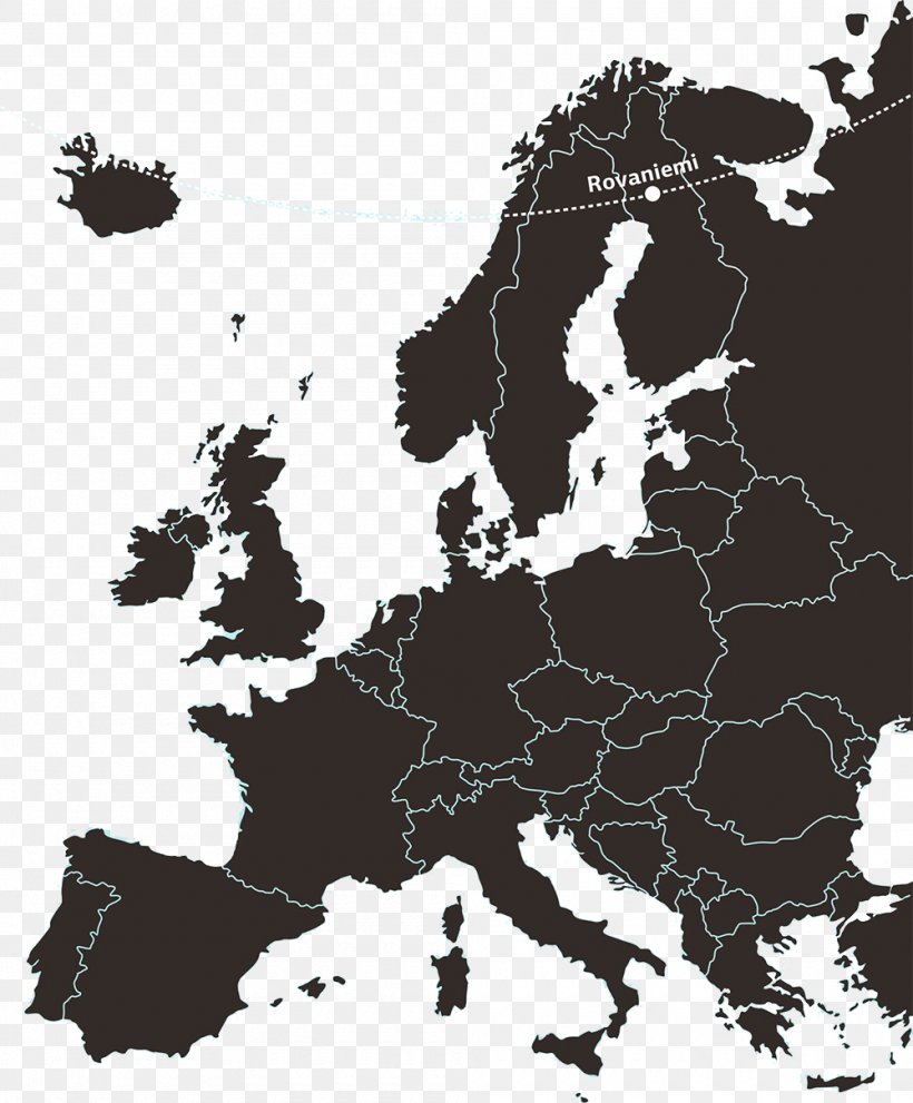 Europe Map Vector Graphics Stock Illustration, PNG, 1000x1209px, Europe, Black And White, Blank Map, Cartography, Globe Download Free