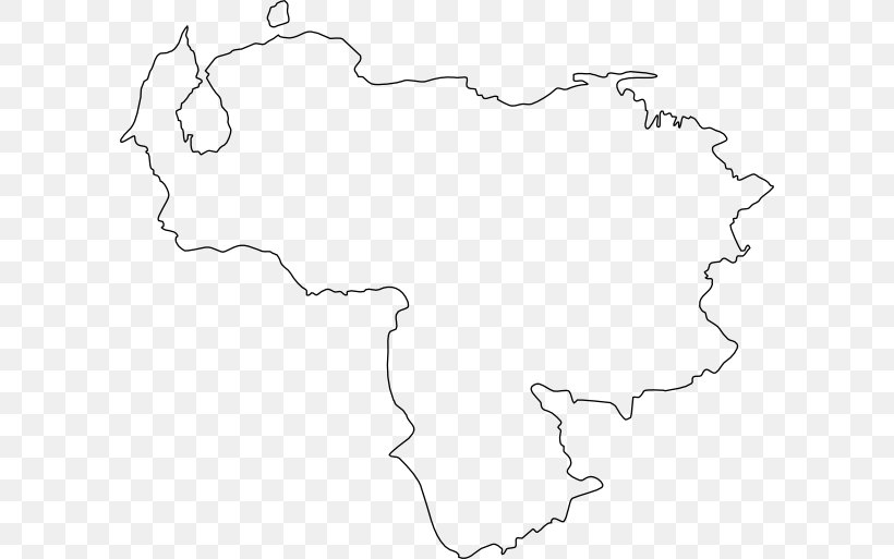 Flag Of Venezuela Map Clip Art, PNG, 600x513px, Venezuela, Area, Artwork, Black, Black And White Download Free
