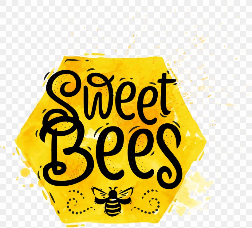 Honey Bee Clip Art, PNG, 1227x1112px, Honey, Area, Brand, Calligraphy, Designer Download Free