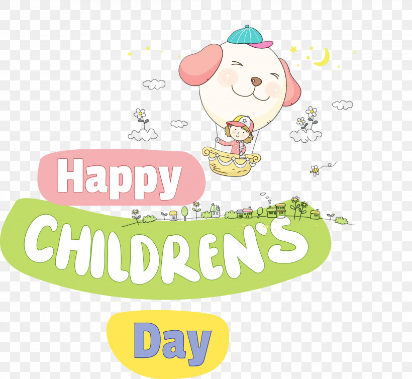 Logo Cartoon Line Text Happiness, PNG, 3000x2760px, Childrens Day, Cartoon, Character, Geometry, Happiness Download Free