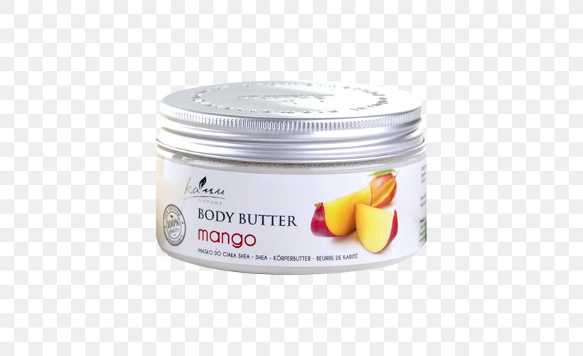 Lotion Cosmétique Biologique Shea Butter Cream, PNG, 500x500px, Lotion, Cream, Flavor, Mango, Shea Butter Download Free