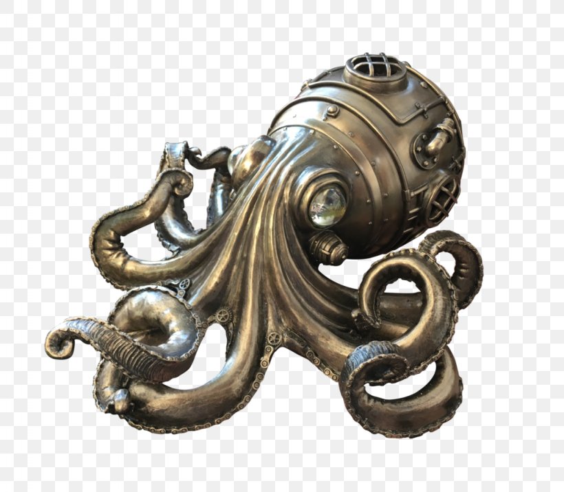 Octopus Steampunk Clip Art, PNG, 1024x895px, Octopus, Brass, Cephalopod, Deviantart, Information Download Free