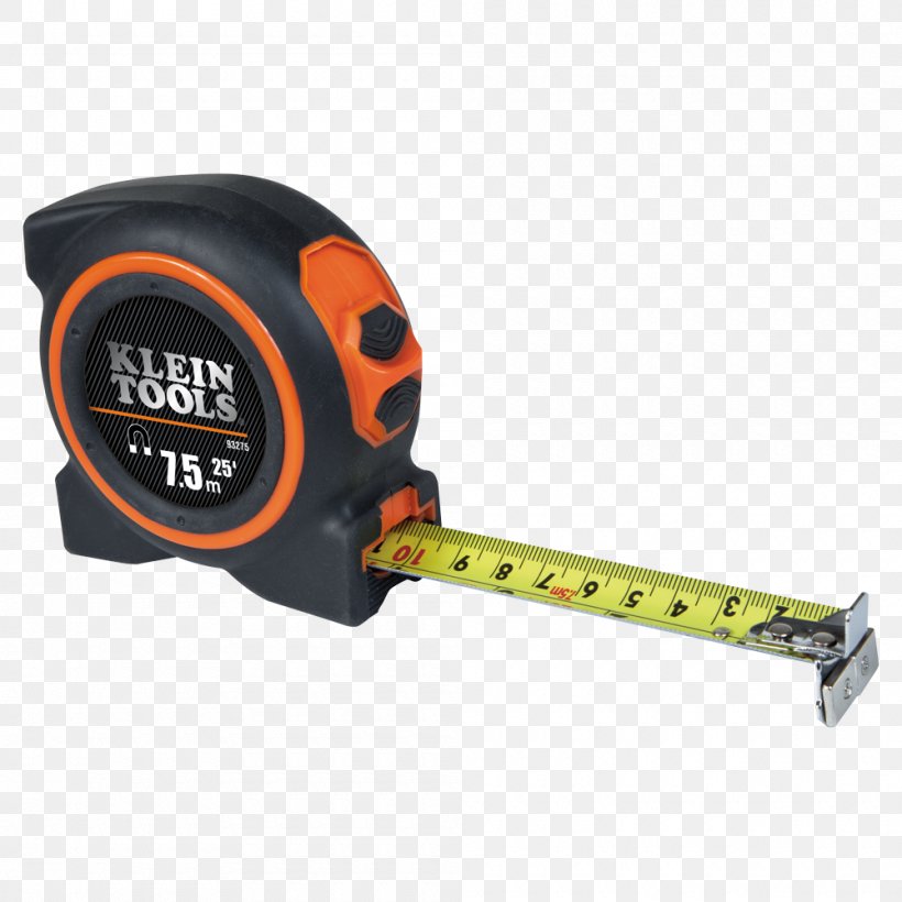 Tape Measures Hand Tool Klein Tools Measurement, PNG, 1000x1000px, Tape Measures, Blade, Bubble Levels, Craft Magnets, Hand Tool Download Free