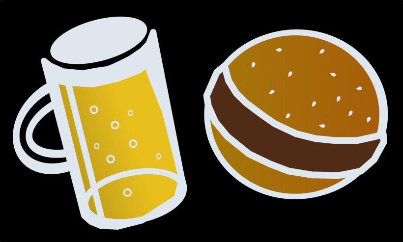 Beer Hamburger Cheeseburger Hot Dog Clip Art, PNG, 2400x1443px, Beer, Beer Glasses, Blog, Cheeseburger, Coffee Cup Download Free