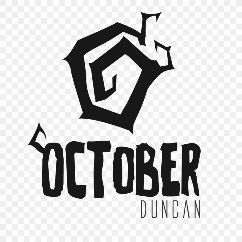 October Duncan T-shirt Sleeve Logo, PNG, 1200x1200px, October Duncan, Area, Black, Black And White, Bodysuit Download Free