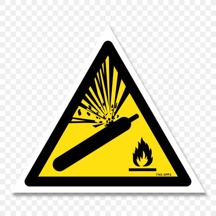 Hazard Symbol Risk Safety Gas Cylinder, PNG, 1000x1000px, Hazard Symbol, Area, Dangerous Goods, Explosion, Explosive Material Download Free