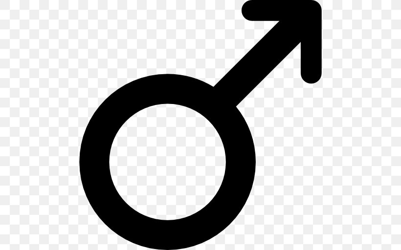Gender Symbol Male, PNG, 512x512px, Gender Symbol, Black And White, Female, Gender, Male Download Free