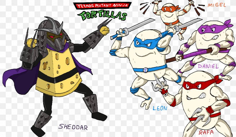 Teenage Mutant Ninja Turtles Spanish Omelette Fan Art DeviantArt, PNG, 1137x664px, Ninja, Animal Figure, Art, Cartoon, Character Download Free