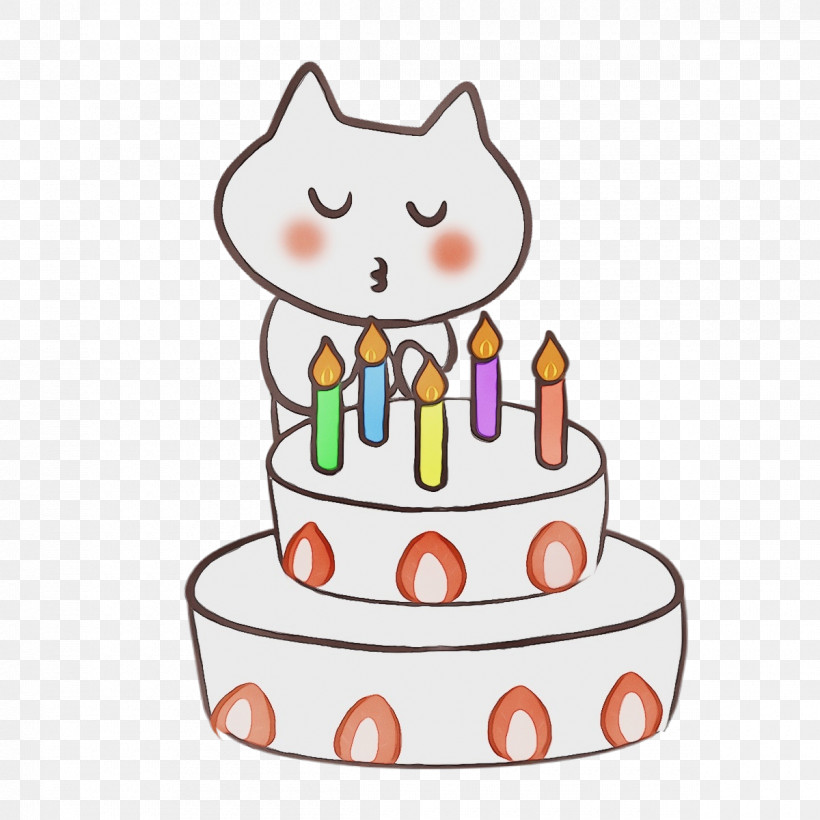 Whiskers Line, PNG, 1200x1200px, Happy Birthday, Line, Paint, Watercolor, Wet Ink Download Free
