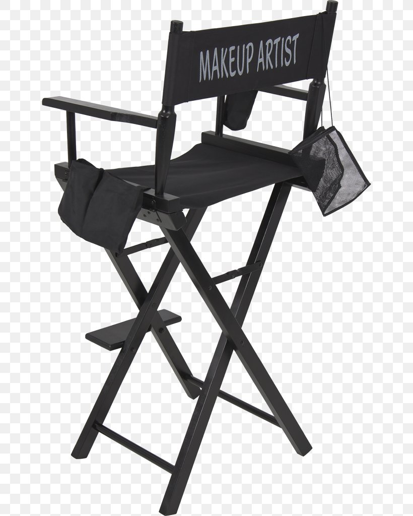 Make-up Artist Director's Chair Cosmetics Folding Chair, PNG, 654x1024px, Makeup Artist, Barber, Barber Chair, Beauty Parlour, Chair Download Free