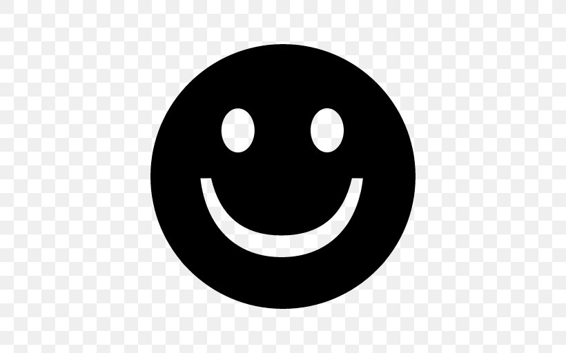 Smiley, PNG, 512x512px, Smile, Black, Black And White, Emoticon, Facial Expression Download Free
