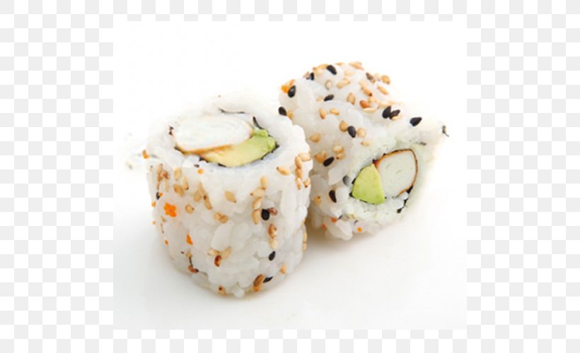 California Roll Sushi Makizushi Surimi Tempura, PNG, 500x500px, California Roll, Appetizer, Asian Food, Avocado, Cangrejo Download Free