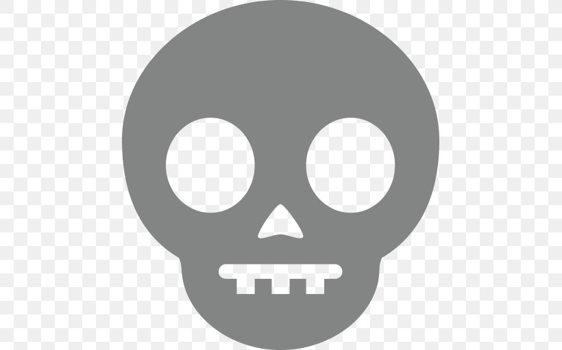 Human Skull Symbolism Emoji Emoticon, PNG, 512x512px, Skull, Bone, Character, Death, Emoji Download Free
