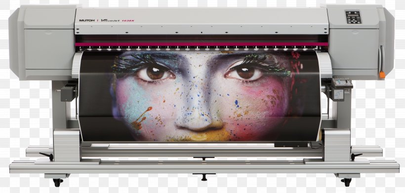 Mutoh Europe Nv Wide-format Printer Inkjet Printing, PNG, 5118x2449px, Mutoh Europe Nv, Display Device, Druckkopf, Dyesublimation Printer, Electronic Device Download Free