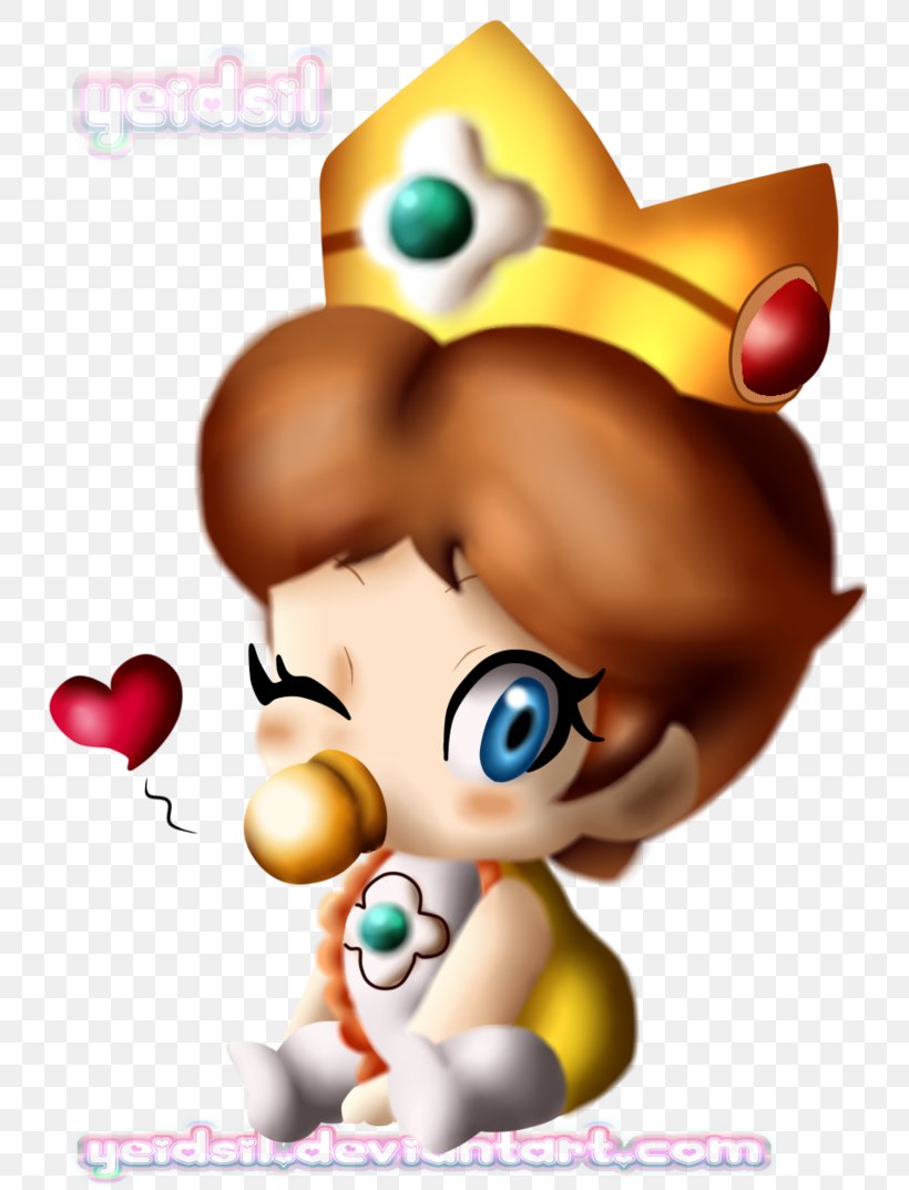 Princess Daisy Princess Peach Mario & Luigi: Dream Team Fan Art, PNG, 744x1073px, Watercolor, Cartoon, Flower, Frame, Heart Download Free