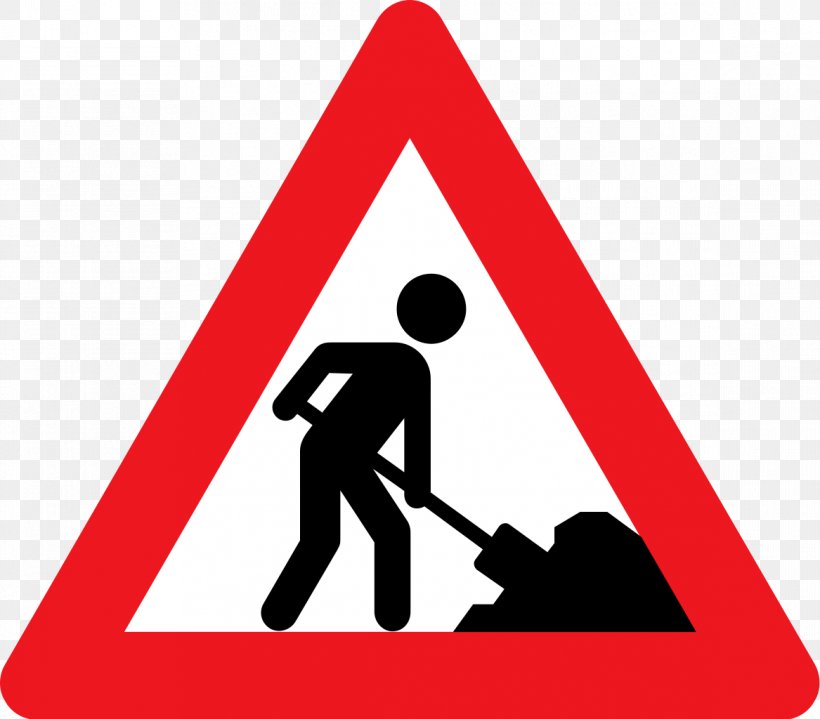 Traffic Sign Roadworks Warning Sign, PNG, 1167x1024px, Traffic Sign, Area, Bourbaki Dangerous Bend Symbol, Brand, Communication Download Free