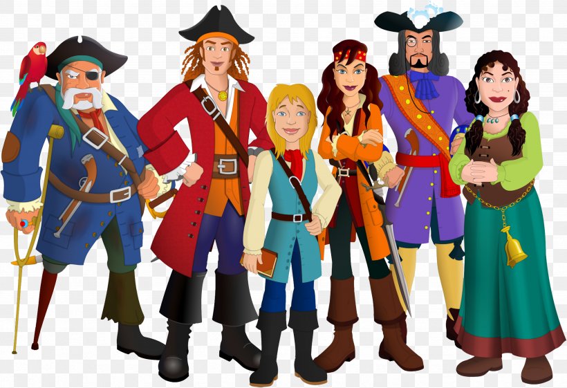 Piracy Illustrator Clip Art, PNG, 3492x2391px, Piracy, Action Figure, Animation, Cartoon, Costume Download Free