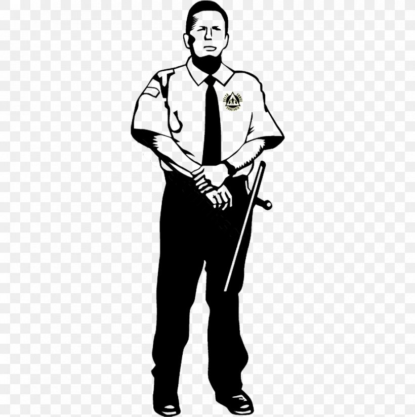 Security Guard Police Officer Royalty-free Clip Art, PNG, 920x926px, Security Guard, Arm, Baseball Equipment, Black And White, Clothing Download Free