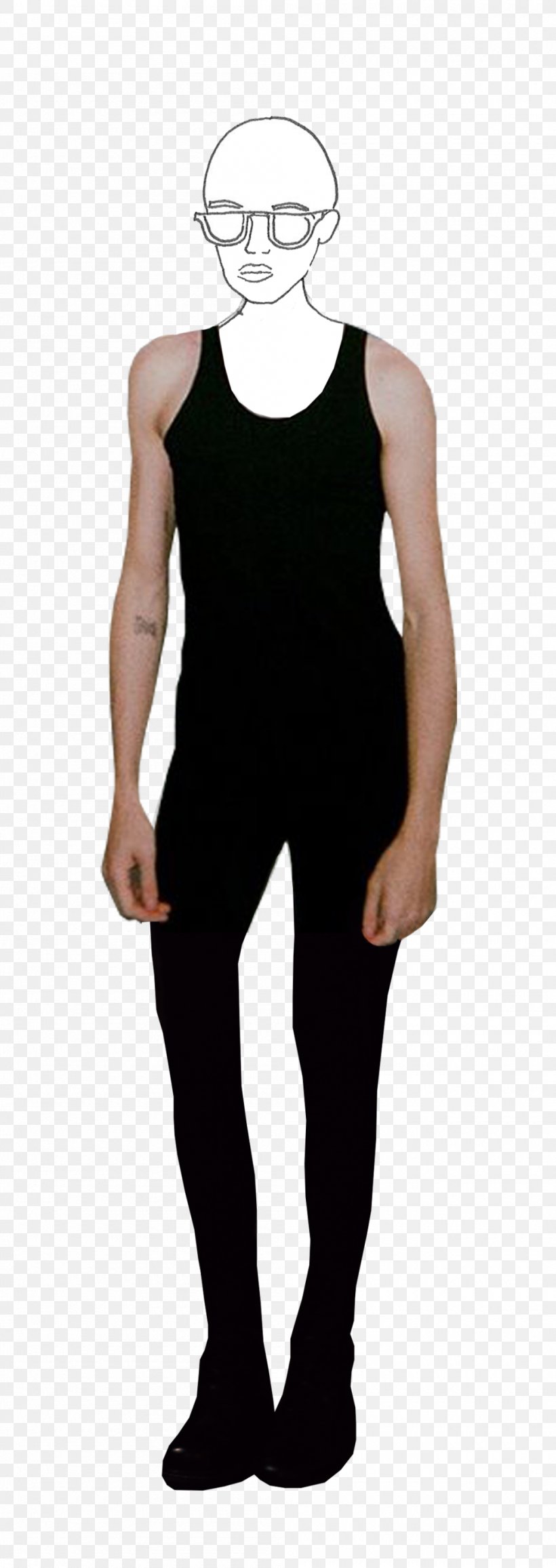 T-shirt Sleeveless Shirt Shoulder Sportswear, PNG, 1000x2823px, Tshirt, Arm, Black, Black M, Clothing Download Free